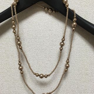 ネックレス　イミテーションパール　美品(ネックレス)