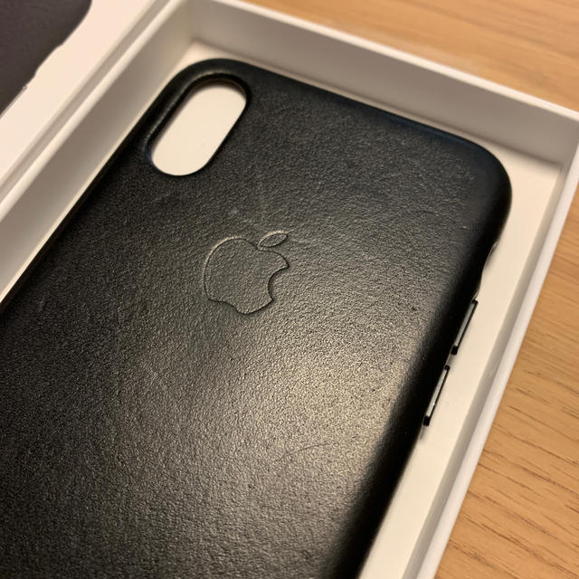 Apple(アップル)のApple純正／iPhoneXS／レザーケース スマホ/家電/カメラのスマホアクセサリー(iPhoneケース)の商品写真