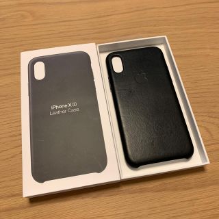 アップル(Apple)のApple純正／iPhoneXS／レザーケース(iPhoneケース)