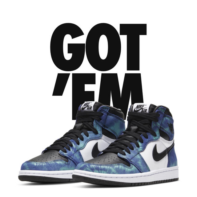 Nike Air Jordan 1 Tie Dye 26.5cm Women's