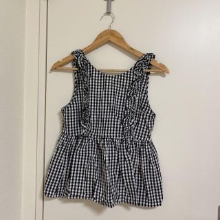 ザラ(ZARA)のzara ギンガムチェック ノースリーブ(シャツ/ブラウス(半袖/袖なし))