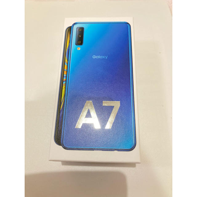 Galaxy - 【未開封新品】garaxy A7 ブルー SIMフリー　楽天モバイル対応