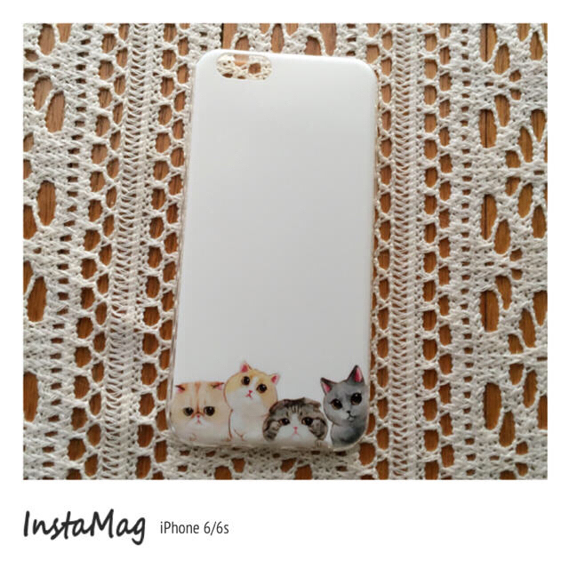 iPhone 6 ケース 猫 ねこ スマホ/家電/カメラのスマホアクセサリー(iPhoneケース)の商品写真