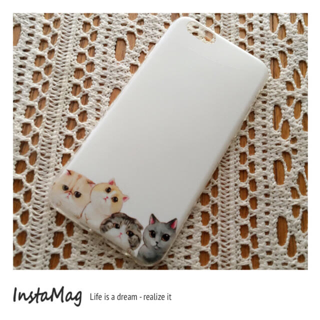 iPhone 6 ケース 猫 ねこ スマホ/家電/カメラのスマホアクセサリー(iPhoneケース)の商品写真