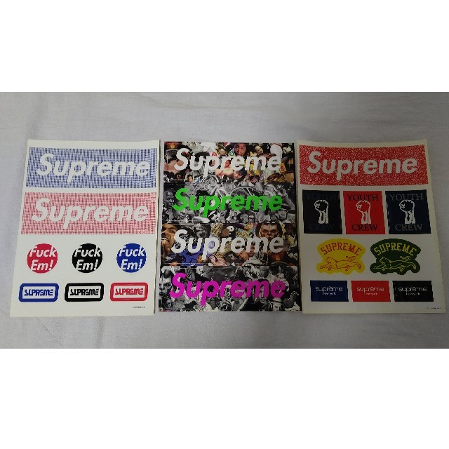 Supreme(シュプリーム)の激レア シュプリーム Supreme ステッカー セット レア 雑誌 付録 エンタメ/ホビーのコレクション(ノベルティグッズ)の商品写真