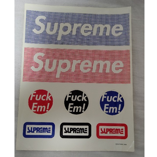 Supreme(シュプリーム)の激レア シュプリーム Supreme ステッカー セット レア 雑誌 付録 エンタメ/ホビーのコレクション(ノベルティグッズ)の商品写真