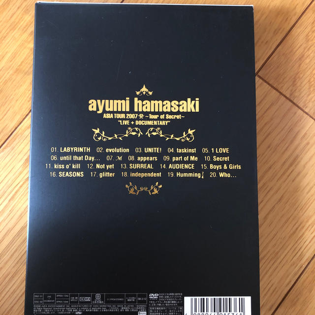 ayumi　hamasaki　ASIA　TOUR　2007　A～Tour　of　 エンタメ/ホビーのDVD/ブルーレイ(ミュージック)の商品写真