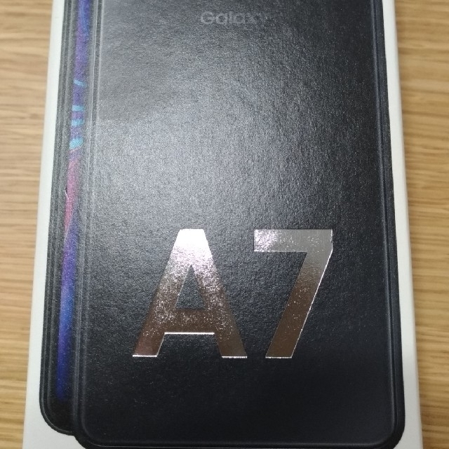 約168gディスプレイ【新品未開封】Galaxy A7 ブラック 64 GB SIMフリー