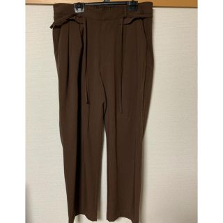 サンシー(SUNSEA)のTouronier  トワロニエ　19ss trousers ブラウン(スラックス)