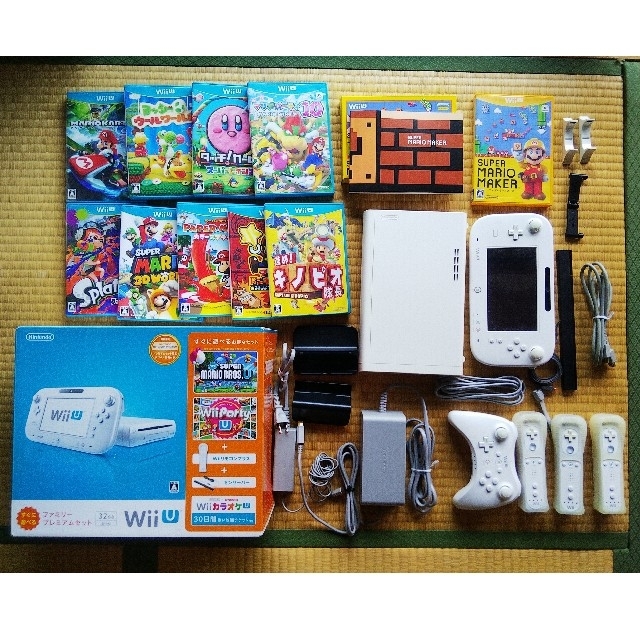 Wii U本体、プロコン、ソフト10本（+ダウンロード2本）