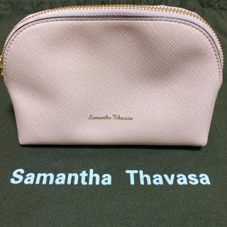 サマンサタバサ(Samantha Thavasa)の新品未使用 Samantha Thavasa ポーチ ピンク白(ポーチ)