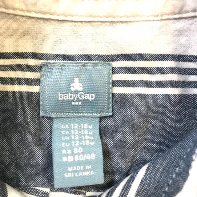 GAP(ギャップ)のbaby GAP 半袖シャツ　80cm キッズ/ベビー/マタニティのベビー服(~85cm)(シャツ/カットソー)の商品写真