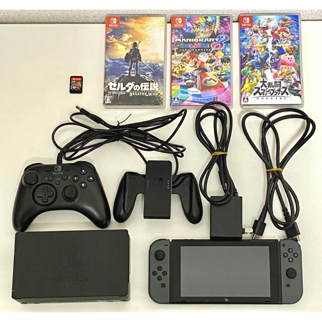 任天堂　Switch  (箱なし) ソフト4本付き