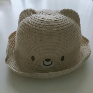 ニシマツヤ(西松屋)のくまちゃんのストローハット 50cm(帽子)