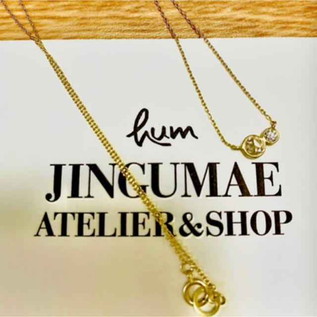 hum k18GG ダイヤ×2 ハーモニーネックレス | www.thestyledhouse.com.au