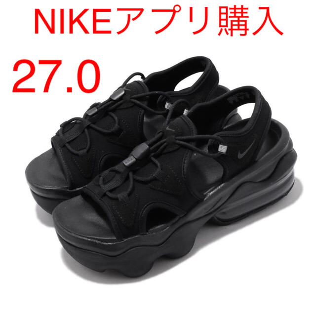 NIKE - ナイキ ウィメンズ エアマックス ココ サンダル ブラック 27.0 