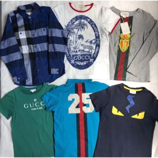 グッチ(Gucci)の男の子★8Ｙ★GUCCI×Burberry×FENDI★6点(Tシャツ/カットソー)