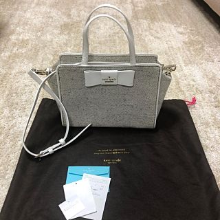 ケイトスペードニューヨーク(kate spade new york)の美品 正規品☆katespade☆可愛い2wayリボンバッグ(ハンドバッグ)