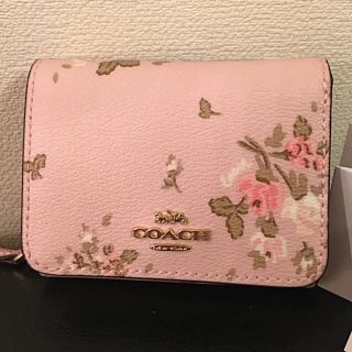 コーチ(COACH)のCOACH 花柄 財布 三つ折り財布(折り財布)