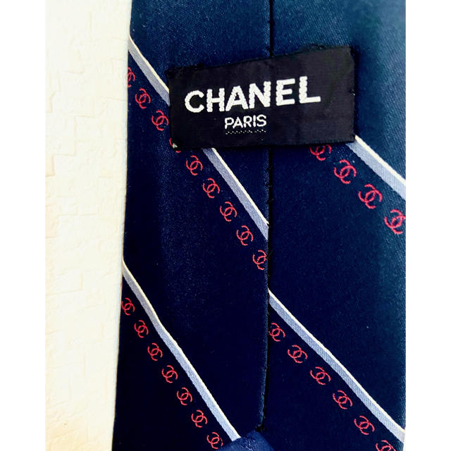 CHANEL(シャネル)のCHANEL シャネル　正規　ロゴネクタイ中古ブラックジャック様専用 メンズのファッション小物(ネクタイ)の商品写真