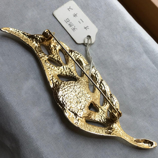 ビンテージ オニキス ブローチ