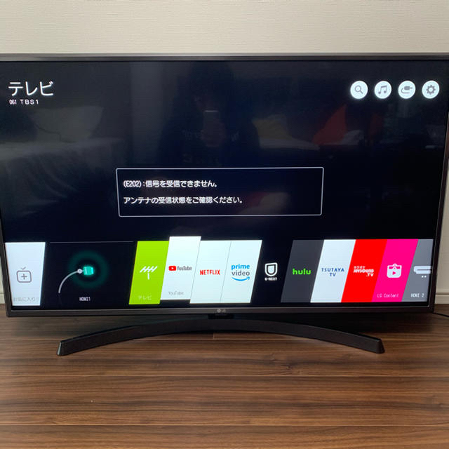 LG Electronics(エルジーエレクトロニクス)のLG 43型テレビ 4K対応 2019年製 スマホ/家電/カメラのテレビ/映像機器(テレビ)の商品写真