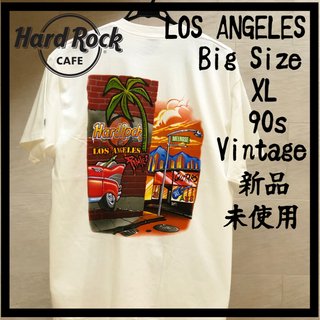ロックハード(ROCK HARD)の(【新品90’s】ハードロックカフェ　ロサンゼルス　XL Tシャツ(Tシャツ/カットソー(半袖/袖なし))