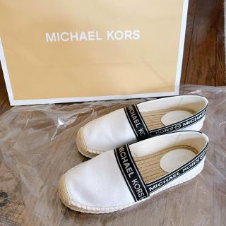 マイケルコース(Michael Kors)のMICHAEL KORS エスパドリーユ　白　サンダル(サンダル)