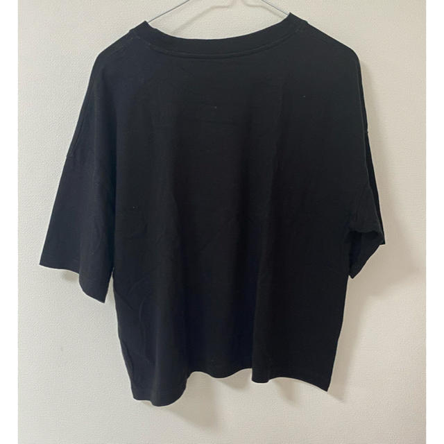 GU(ジーユー)の【コカコーラコラボ】黒　Tシャツ　オーバーサイズ　GU 限定品 レディースのトップス(Tシャツ(半袖/袖なし))の商品写真