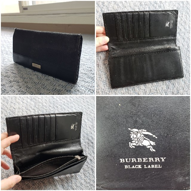 BURBERRY BLACK LABEL - BURBERRY BLACK LABEL長財布の通販 by ♪まωな♪'s shop｜バーバリー