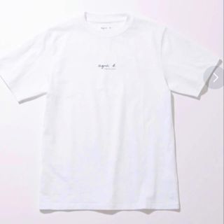 アニエスベー(agnes b.)の白コットンTシャツ(Tシャツ/カットソー(半袖/袖なし))