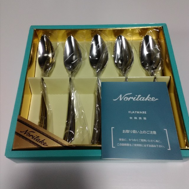 Noritake(ノリタケ)のノリタケ  グレープフルーツスプーンセット５本 キッズ/ベビー/マタニティの授乳/お食事用品(スプーン/フォーク)の商品写真