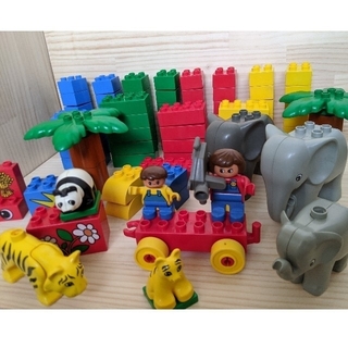 レゴ(Lego)の【廃盤品】レゴ　デュプロ　ぞうさんファミリー　No.2332（LEGO中古品)(積み木/ブロック)