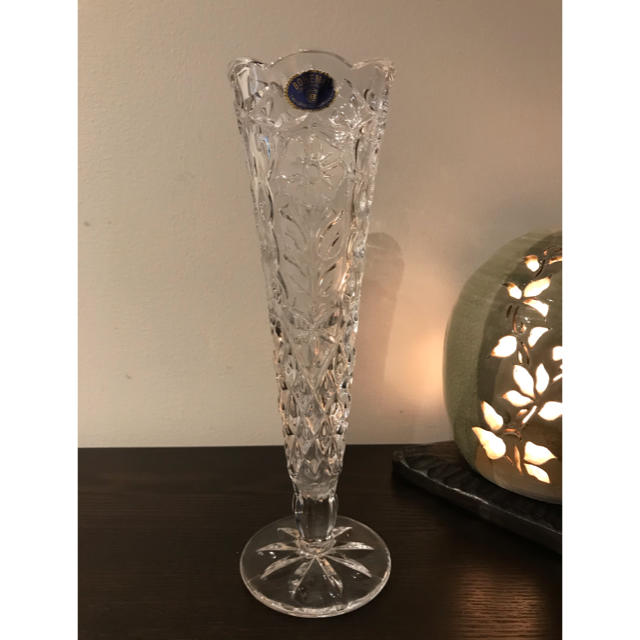 BOHEMIA Cristal - 【美品】花瓶 ボヘミア・レッド・クリスタル・ガラス ・チェコ製の通販 by マコバーバ's shop