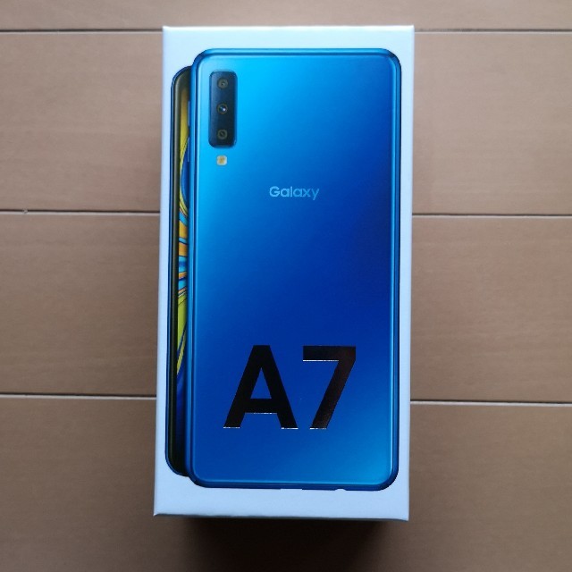 SAMSUNG(サムスン)の未開封品　Samsung Galaxy A7（SM-A750C）Blue 青 スマホ/家電/カメラのスマートフォン/携帯電話(スマートフォン本体)の商品写真