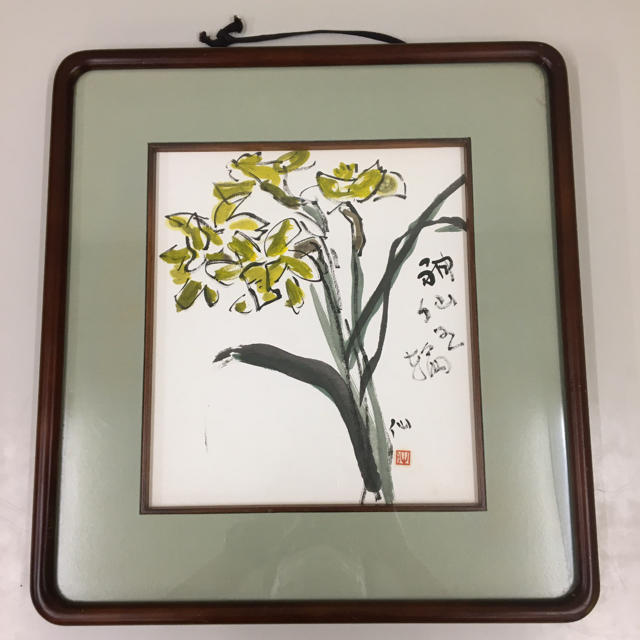 色紙 水彩画 作者不明 木枠サイズ縦約42cm 横約39cmの通販 by cocoa's
