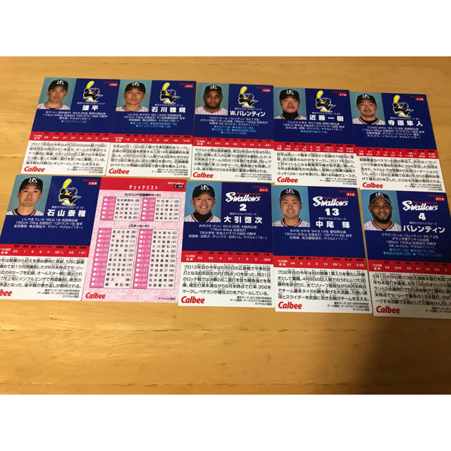 東京ヤクルトスワローズ(トウキョウヤクルトスワローズ)の東京ヤクルトスワローズ　プロ野球チップス　カード エンタメ/ホビーのタレントグッズ(スポーツ選手)の商品写真