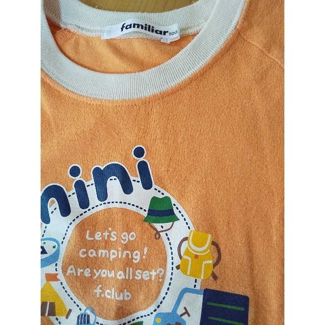 familiar(ファミリア)のファミリア 上下セット 100 半袖Tシャツ 短パン キッズ/ベビー/マタニティのキッズ服男の子用(90cm~)(Tシャツ/カットソー)の商品写真