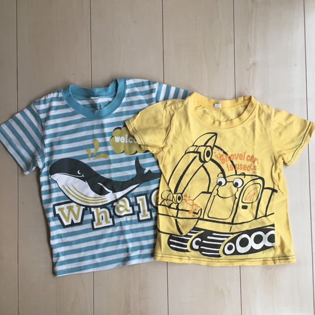 半袖Tシャツ 100  2枚セット キッズ/ベビー/マタニティのキッズ服男の子用(90cm~)(Tシャツ/カットソー)の商品写真