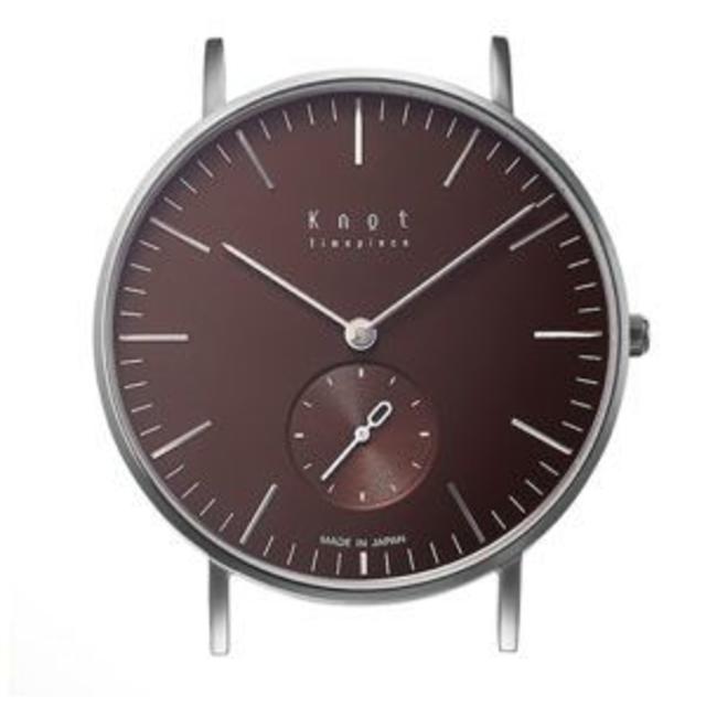 KNOT(ノット)のknot 腕時計 スモールセコンド　限定カラー ブラウン メンズの時計(腕時計(アナログ))の商品写真
