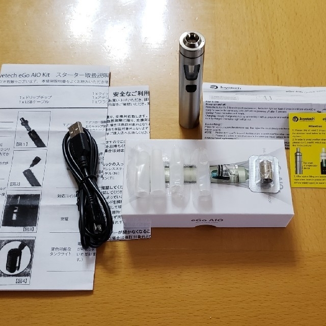 Joyetech(ジョイテック)の(電子タバコ VAPE) Joyetech  eGo AIO シルバー メンズのファッション小物(タバコグッズ)の商品写真