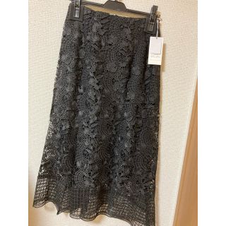 新品♡タグ付【正規品】SNIDEL オリジナルレースマーメイドスカート ブラック