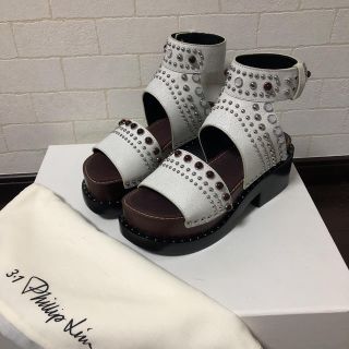 スリーワンフィリップリム(3.1 Phillip Lim)の3.1 Phillip Lim サンダル 36 ホワイト　新品未使用(サンダル)