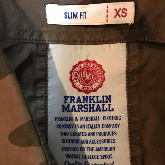 FRANKLIN&MARSHALL(フランクリンアンドマーシャル)の【XS】 FRANKLIN & MARSHALL 迷彩シャツ メンズのトップス(シャツ)の商品写真