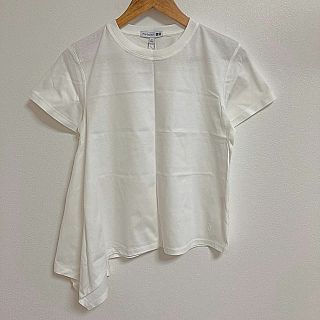 ユニクロ(UNIQLO)の【新品】UNIQLO JW ANDERSONアシンメトリーTシャツ(Tシャツ(半袖/袖なし))