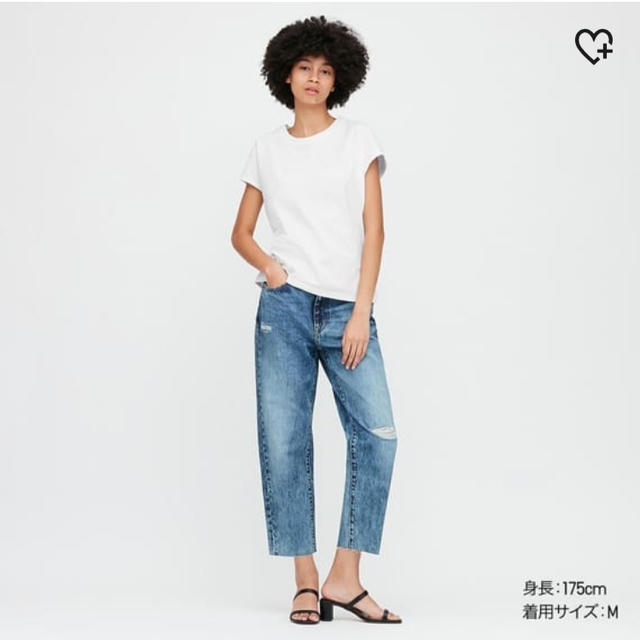 UNIQLO(ユニクロ)のユニクロ　コットンリラックスフレンチスリーブT レディースのトップス(Tシャツ(半袖/袖なし))の商品写真