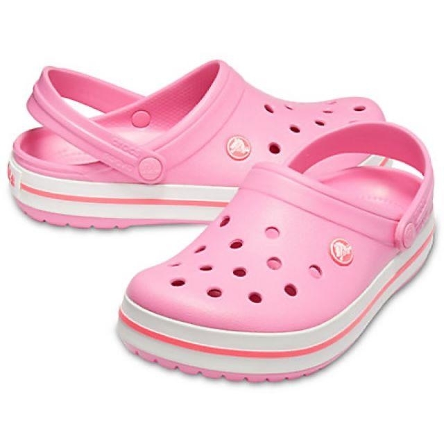crocs(クロックス)の24cm クロックス クロックバンド クロッグ ピンク 新品 レディースの靴/シューズ(サンダル)の商品写真