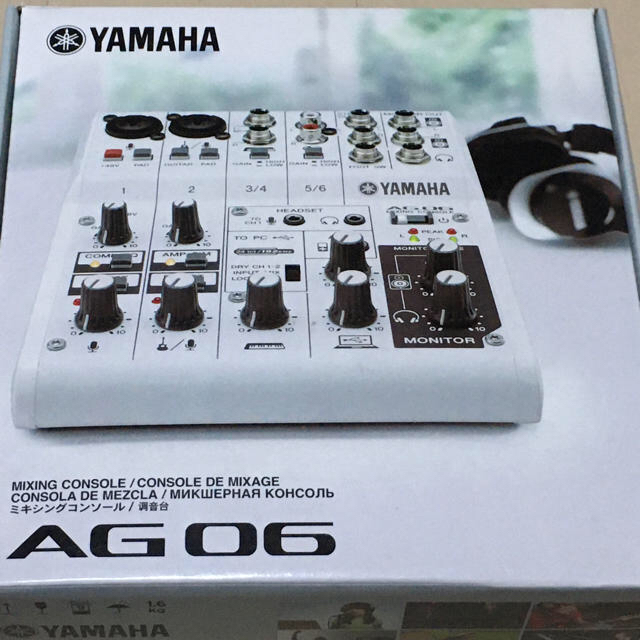 ヤマハ(ヤマハ)のYAMAHA AG06 ミキサー兼オーディオインターフェース 楽器のDTM/DAW(オーディオインターフェイス)の商品写真