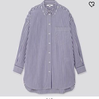 ユニクロ(UNIQLO)のエクストラファインコットンオーバーサイズロングシャツ(シャツ/ブラウス(長袖/七分))