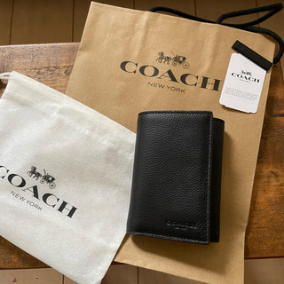 コーチ(COACH)のコーチ三つ折り本革財布(折り財布)